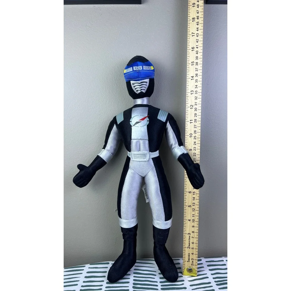 2000s Disney Store Power Rangers Operation Overdrive Black Ranger Plush 15 Inch